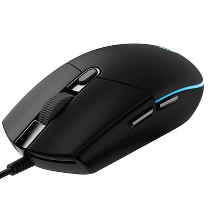 Logitech White Wired RGB Gaming Mouse for Everyday Precision Control - white wired RGB gaming mouse with ergonomic buttons and braided cable