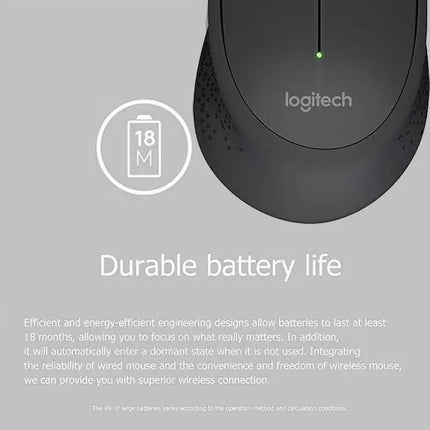 Logitech Wireless Mouse with Comfortable Right-Hand Design