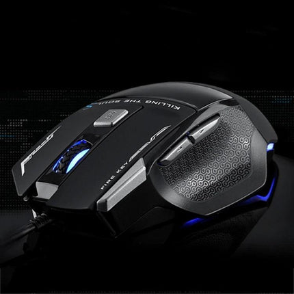 AULA SoulKiller II Wired Gaming Mouse with Colorful LED Lights ergonomic wired mouse with customizable LED lighting and side buttons