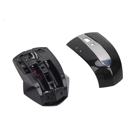 Wireless Rechargeable Optical Mouse with USB Hub for Device Connectivity