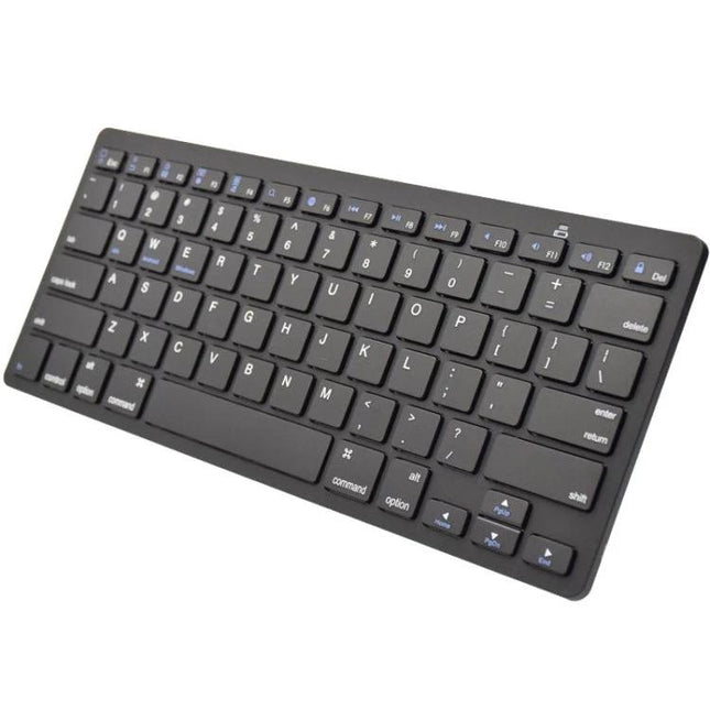 Slim Ultrathin Wireless Keyboard for Portable Daily Typing - compact black Bluetooth keyboard for travel, remote work, and tablet pairing