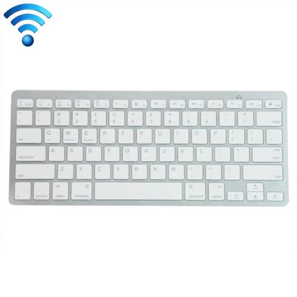 Slim Ultrathin Wireless Keyboard for Portable Daily Typing - slim white Bluetooth keyboard for travel, students and remote workers