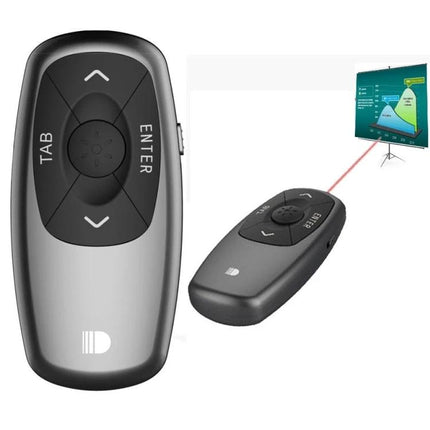 Doosl Mini Rechargeable Wireless Presentation Remote ergonomic wireless presenter with buttons and laser pointer for slides up to 100m