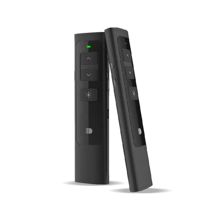 Doosl Wireless Presenter Remote for PowerPoint with Laser Pointer - black remote with forward/back and laser buttons, compact presenter for meetings