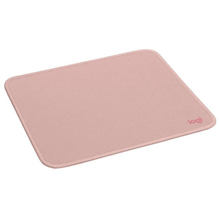 Logitech Soft Surface Mouse Mat for Comfortable Daily Use – pink soft-woven mouse mat for smooth tracking and stable base, easy-clean surface