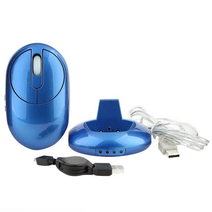 Wireless Rechargeable Mouse with Integrated USB Hub for Computers