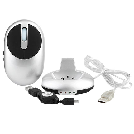 Wireless Rechargeable Mouse with Integrated USB Hub for Computers