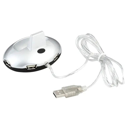 Wireless Rechargeable Mouse with Integrated USB Hub for Computers