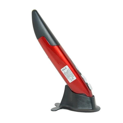 Wireless Pen Mouse for Computer Drawing and Teaching Options - red pen-style wireless mouse on stand for precise digital drawing and presentations