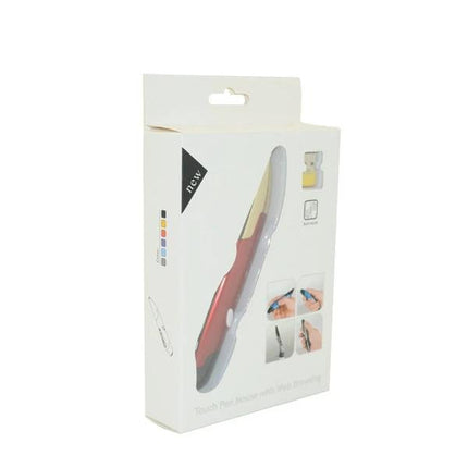 Wireless Pen Mouse for Computer Drawing and Teaching Options - boxed red pen-style wireless mouse for precise drawing and presentations