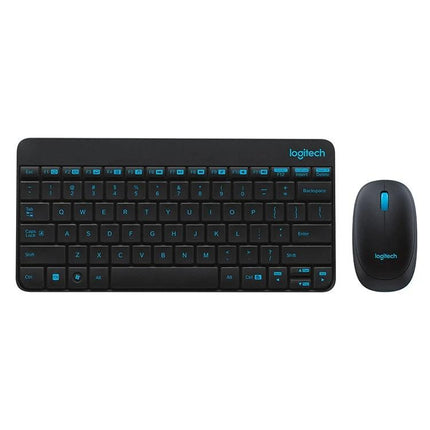 Logitech Wireless Keyboard and Mouse Set for Everyday Computing slim black wireless keyboard and mouse for clutter-free home office