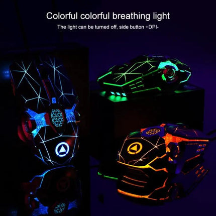 YINDIAO Silent Wired Gaming Mouse for Everyday Computer Use