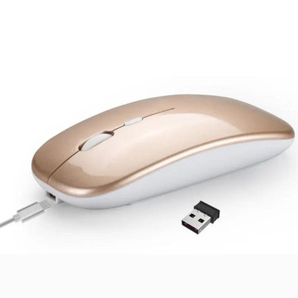HXSJ Rechargeable Dual Mode Wireless Bluetooth Mouse for PCs