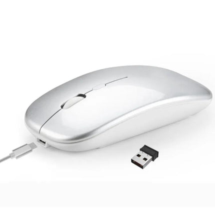 HXSJ Rechargeable Dual Mode Wireless Bluetooth Mouse for PCs