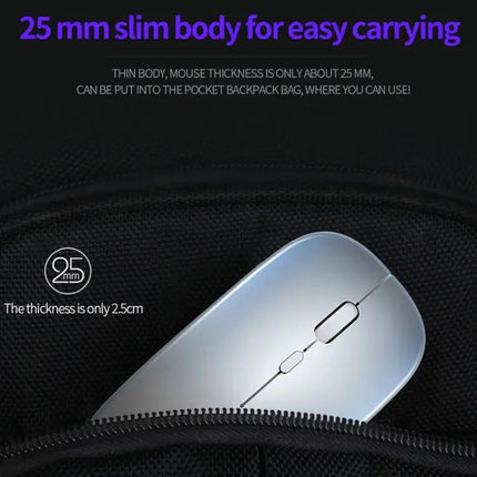 YINDIAO Rechargeable Wireless Silent Mouse with RGB Light