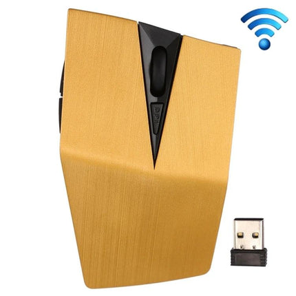 Wireless Optical Mouse with USB Receiver for Computer Use gold angular wireless mouse with 6 buttons and 2.4GHz USB receiver