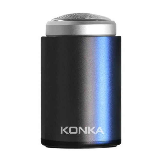 KONKA Mini Portable Razor Waterproof For Outdoor Use compact waterproof USB shaver with floating three-piece cutter head for travel and camping