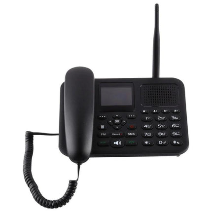 The ZT9000 Phone for Daily Business Communication Needs - black wireless GSM desk phone with dual-SIM support and antenna