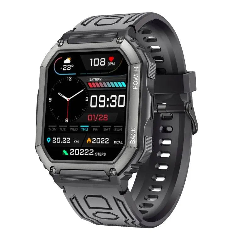 KR06 Waterproof Pedometer Sport Smart Watch with Heart Rate Monitoring and BT Calling