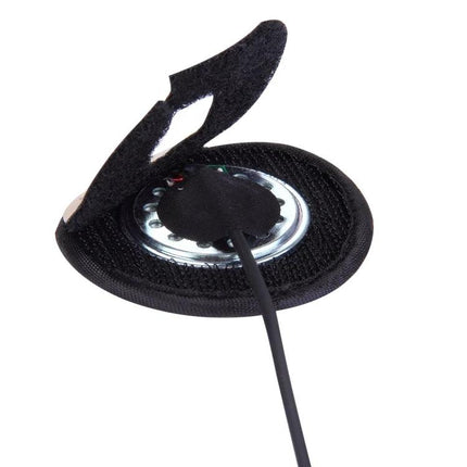 Motorcycle Helmet Headset with PTT for Two-Way Radios wired speaker pad with adhesive and Velcro mount