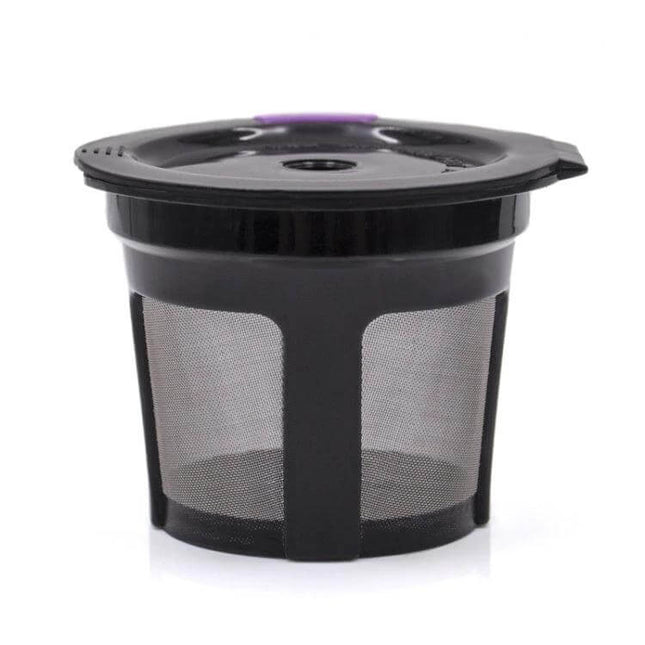 Keurig Reusable Mesh Coffee Filter For Coffee Makers - black PP body with stainless steel mesh, reusable insert for Keurig brewers