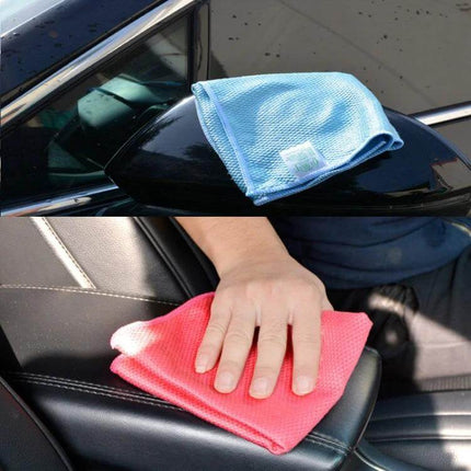 Kitchen Glass Cleaning Towel 30 By 40 Cm Soft Nonwoven Rag white cartoon pattern lint-free absorbent cleaning cloth for glass and countertops