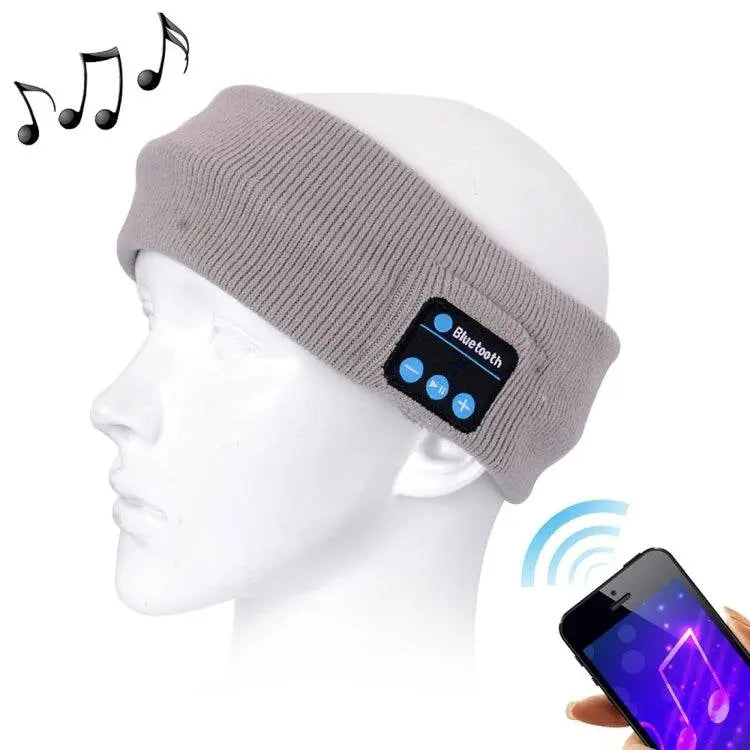 Knitted Bluetooth Headsfree Sport Music Headband with Mic