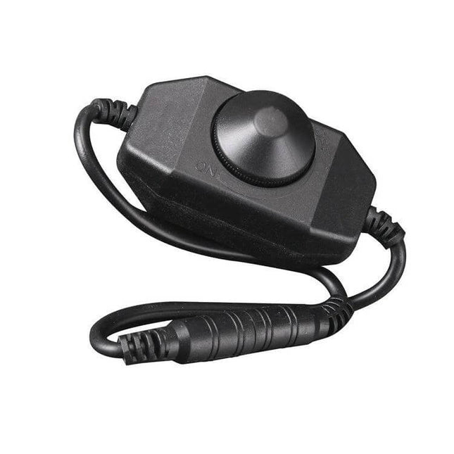Knob Controller Dimmer For Single Color LED Strip Light - compact IP65 knob dimmer with 12–24V DC input for under-cabinet and outdoor LED strip lighting