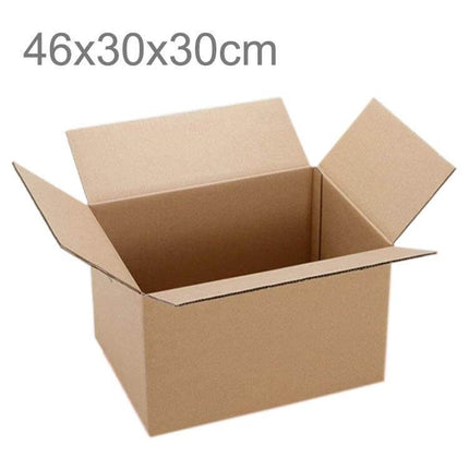 Kraft Paper Shipping Box 46x30x30cm For Packing, Shipping And Storage - open kraft box 46×30×30cm for ecommerce, moving, storage