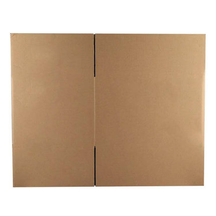 Kraft Paper Shipping Box 46x30x30cm For Packing, Shipping And Storage — flat kraft box ready for assembly, sturdy lightweight packing and storage solution