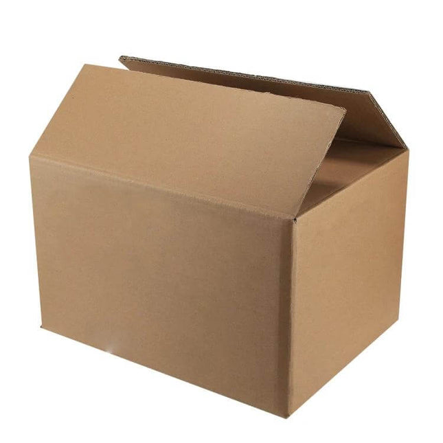 Kraft Paper Shipping Box 46x30x30cm For Packing, Shipping And Storage - open kraft shipping box for ecommerce, storage and moving