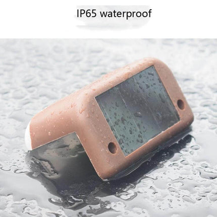 Solar Staircase Light For Outdoors Warm White Stairs Garden KW-0063 IP65 waterproof brown shell on wet surface