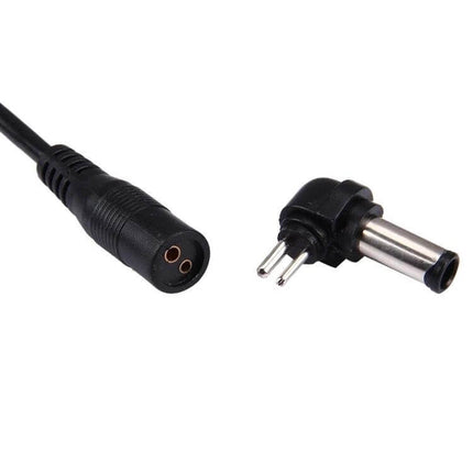 Universal 100W Laptop Charger with Multiple Adapters for Devices – close-up of two interchangeable DC adapter plugs and cable