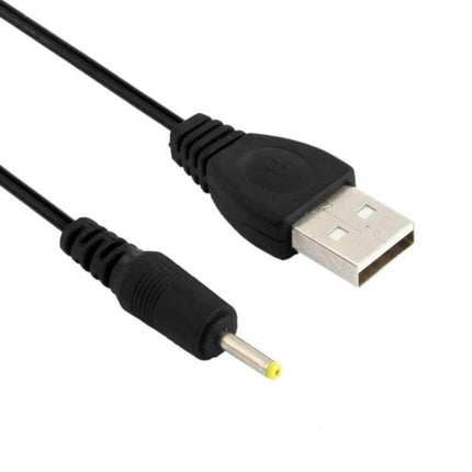 USB to DC Power Adapter Cable for Device Connections, 120cm Length - black USB A to small DC barrel plug cable for powering routers CCTV from power banks