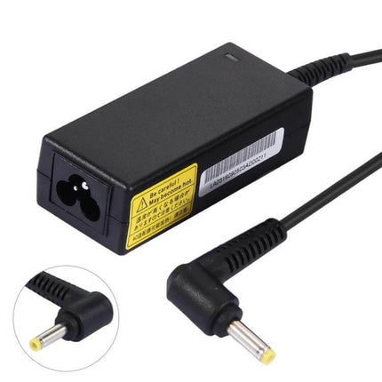 HP Mini Laptop Power Adapter with Charging Cable for Notebooks compact black replacement adapter with right-angle tip