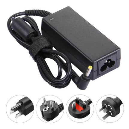 HP Mini Laptop Power Adapter with Charging Cable for Notebooks compact black replacement charger for travel and home use