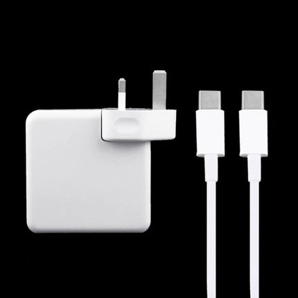 USB Type-C Charger for Daily Travel and Phone Use compact white wall adapter with dual USB-C cables for on-the-go charging