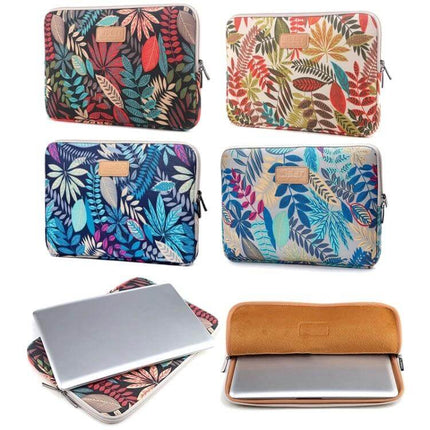 Lisen 14 Inch Laptop Sleeve with Colorful Leaves Design – Slim durable protective sleeve for commuting and travel