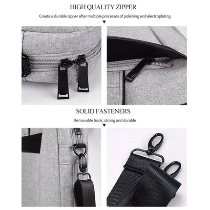 Waterproof Expandable Oxford Cloth Laptop Bag for 13.3 Inch Devices