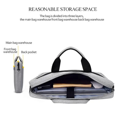 Waterproof Expandable Oxford Cloth Laptop Bag for 13.3 Inch Devices