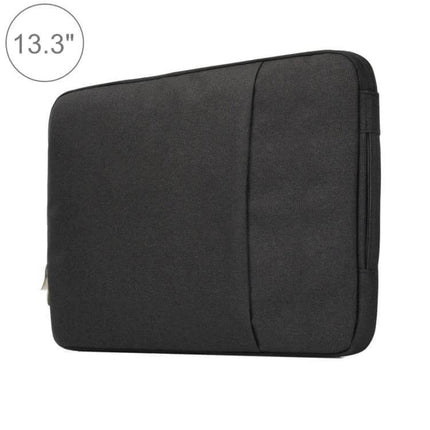 Universal Soft Denim Laptop Pouch for 13.3-Inch Devices in Purple - protective 13.3" sleeve for students, commuters and remote workers