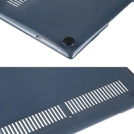 Slim Shockproof Crystal Case For Huawei MateBook X showing slim corner, vent cutouts and non-slip feet for reliable laptop protection
