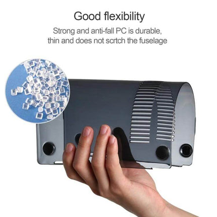 Slim Shockproof Crystal Case For Huawei MateBook X shown held in hand highlighting slim durable crystal-clear shockproof design