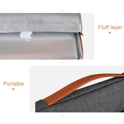 11.6 Inch Laptop Bag for Daily Carry and Essentials with soft fluff lining and portable handle, durable eco-friendly fabric protecting laptop and accessories
