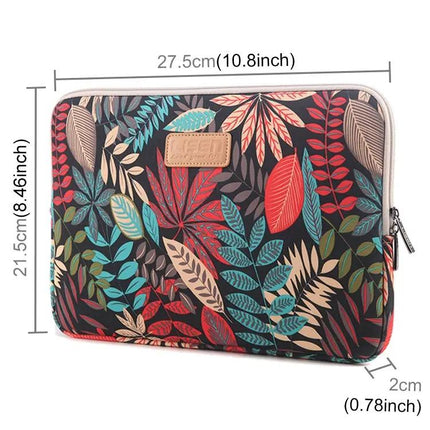 Lisen 9.8 Inch Protective Sleeve Case for Tablets with Colorful Leaves