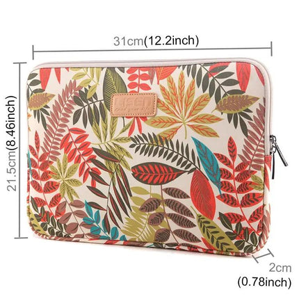 Lisen 11.6 Inch Colorful Leaves Laptop Sleeve Case