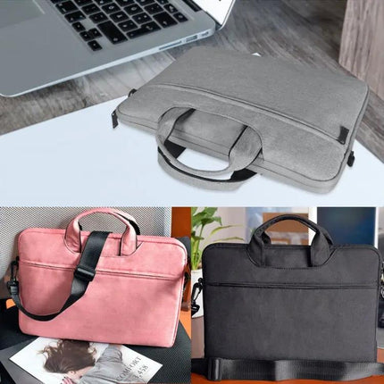 Waterproof Oxford Cloth One-Shoulder Laptop Handbag for 14.1 Inch Devices