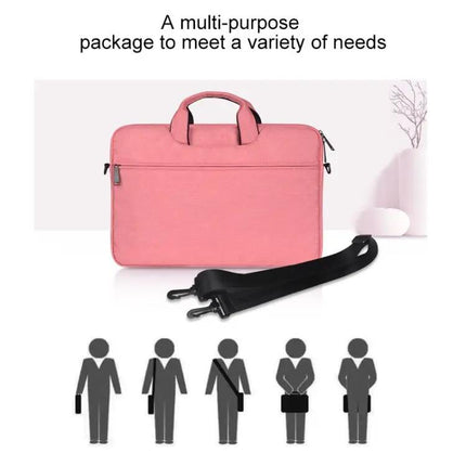 Waterproof Oxford Cloth One-Shoulder Laptop Handbag for 14.1 Inch Devices