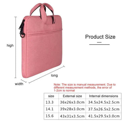 Waterproof Oxford Cloth One-Shoulder Laptop Handbag for 14.1 Inch Devices