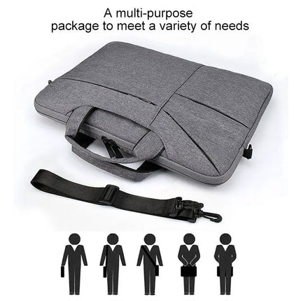 Waterproof One-Shoulder Handbag for 14.1-Inch Laptops and Essentials